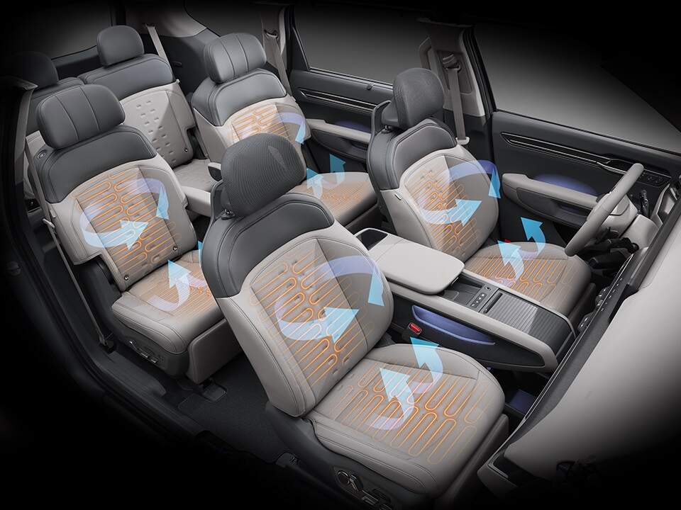 2. sıra soğutmalı/ısıtmalı koltuklar