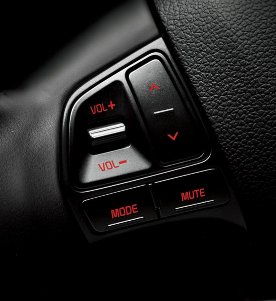 Steering wheel audio remote